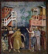 GIOTTO di Bondone Renunciation of Wordly Goods oil painting reproduction
